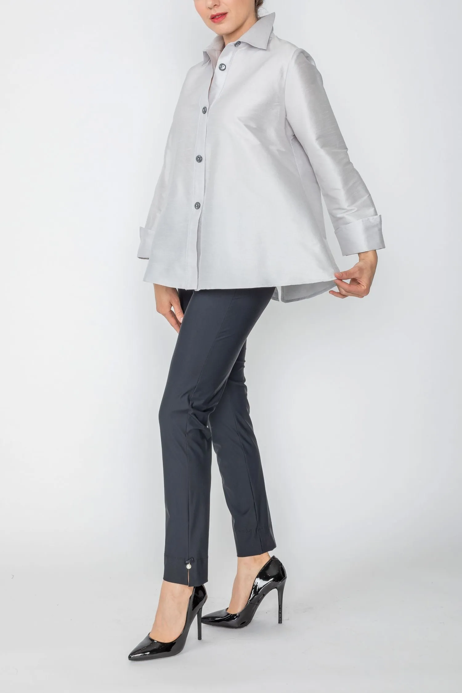 Silver Design Cuff & Back Placket Detail Jacket