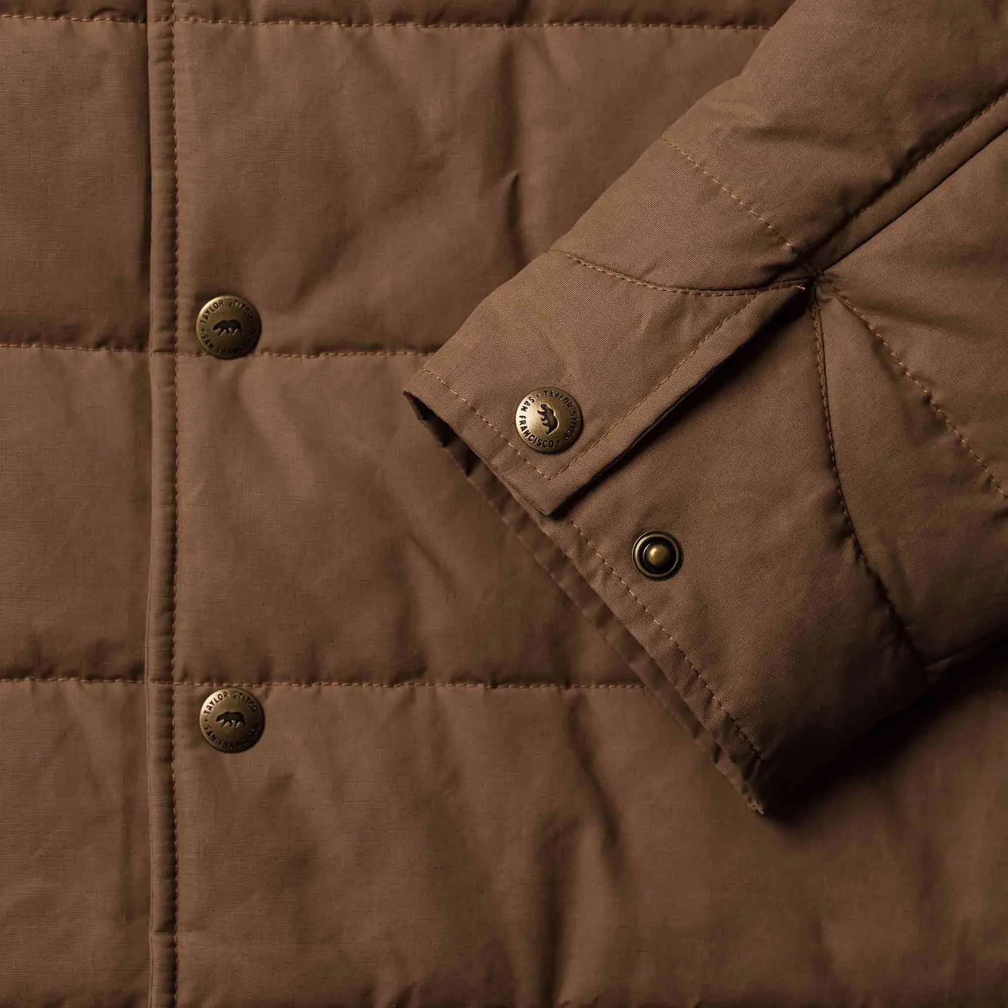 The Garrison Shirt Jacket in British Khaki Dry Wax