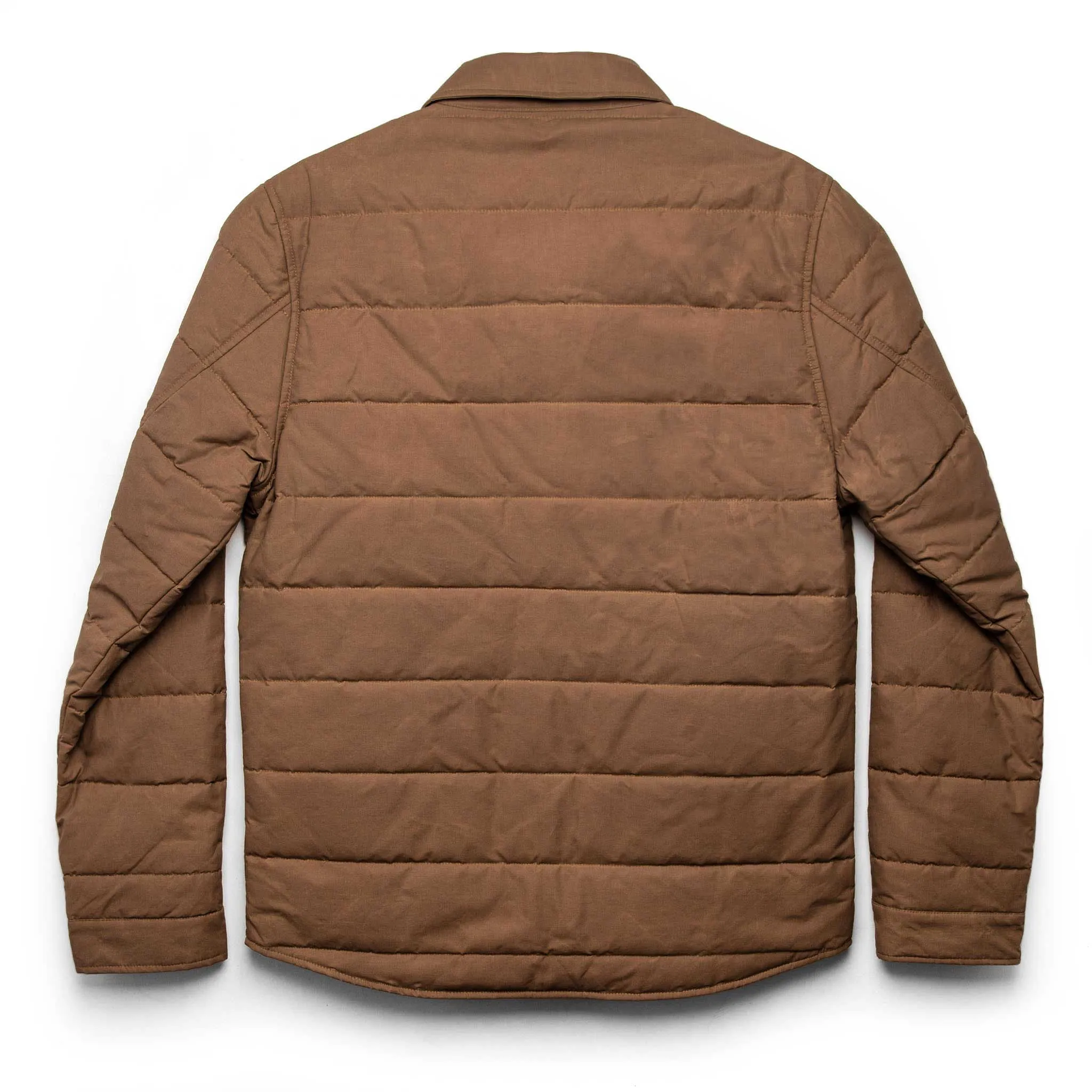 The Garrison Shirt Jacket in British Khaki Dry Wax