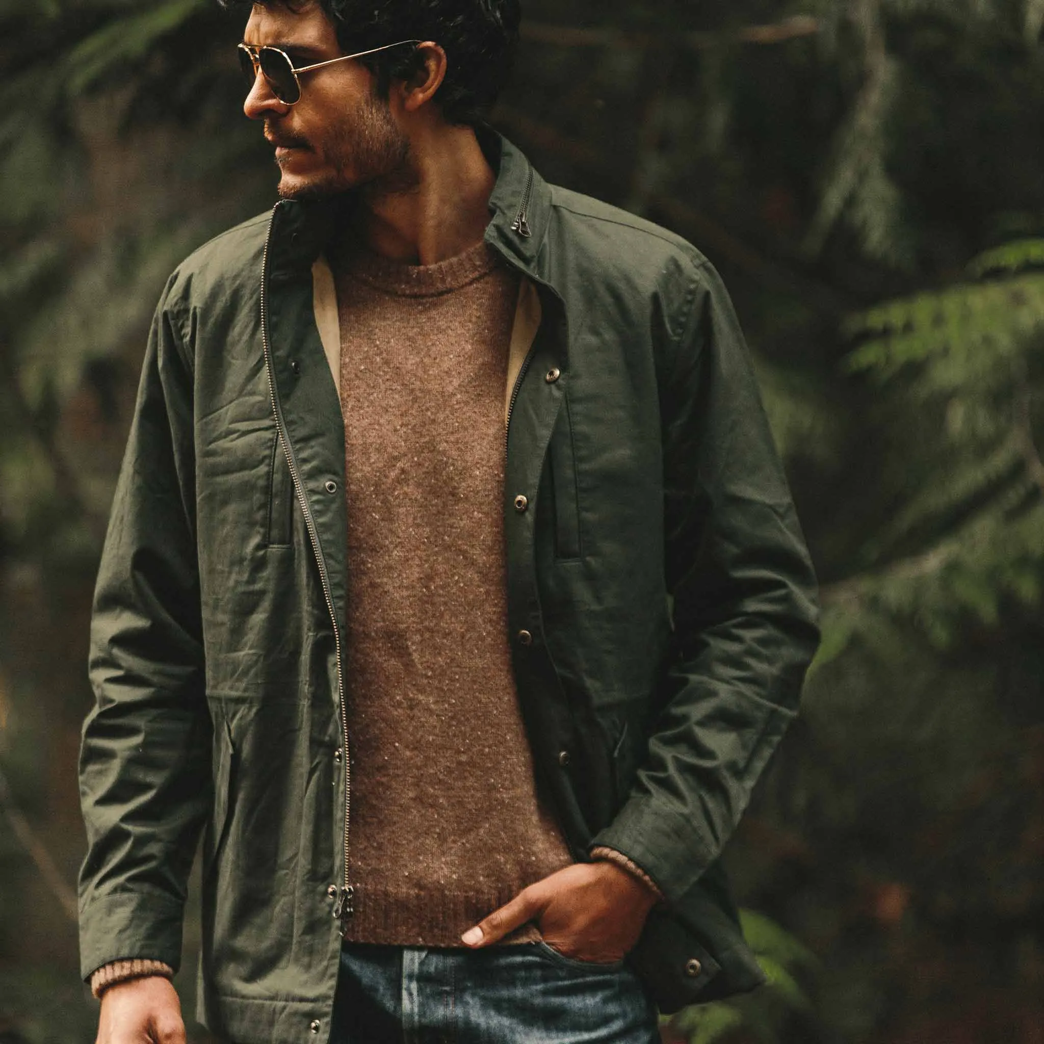 The Harris Jacket in Forest Dry Wax