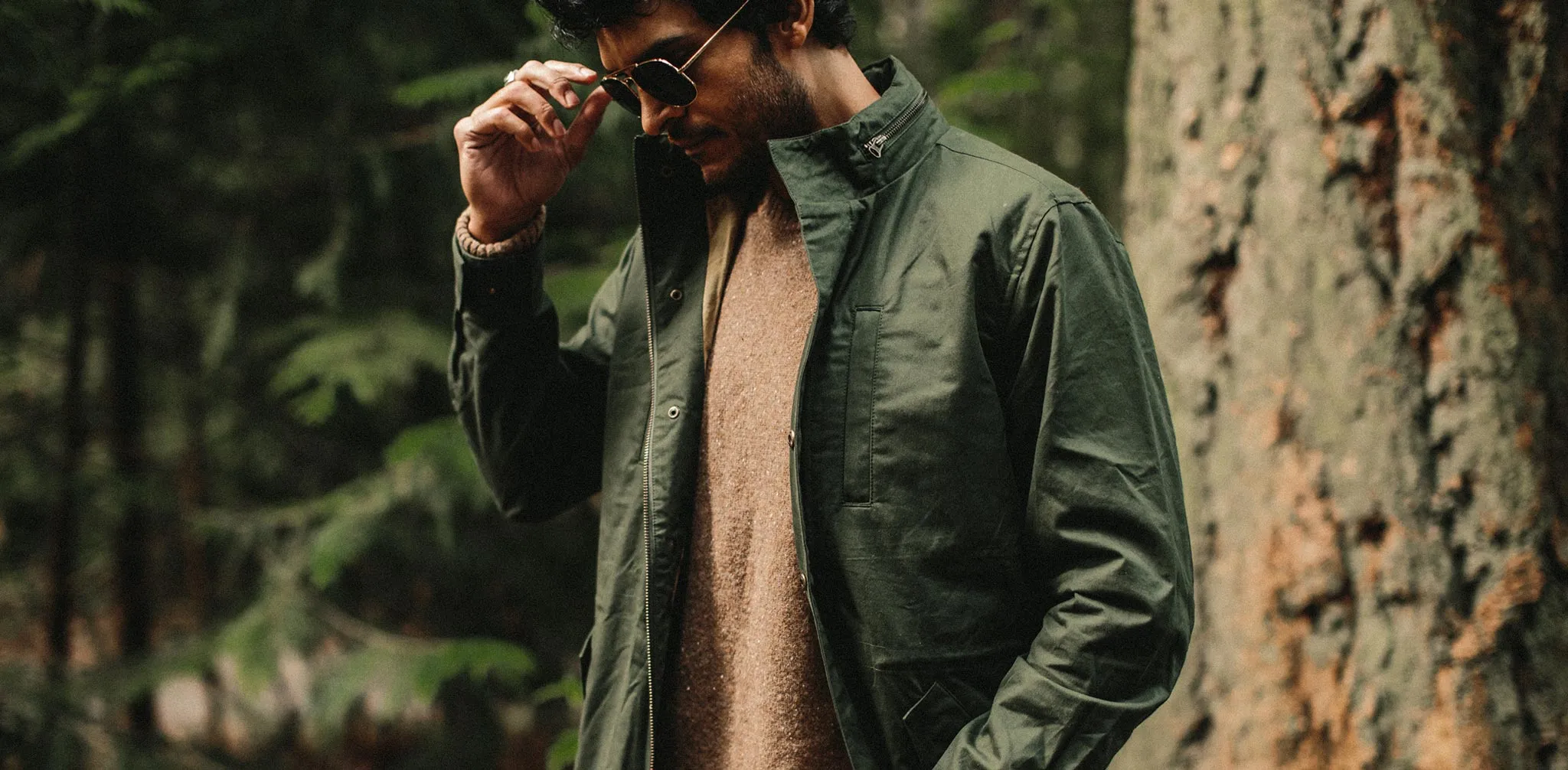 The Harris Jacket in Forest Dry Wax