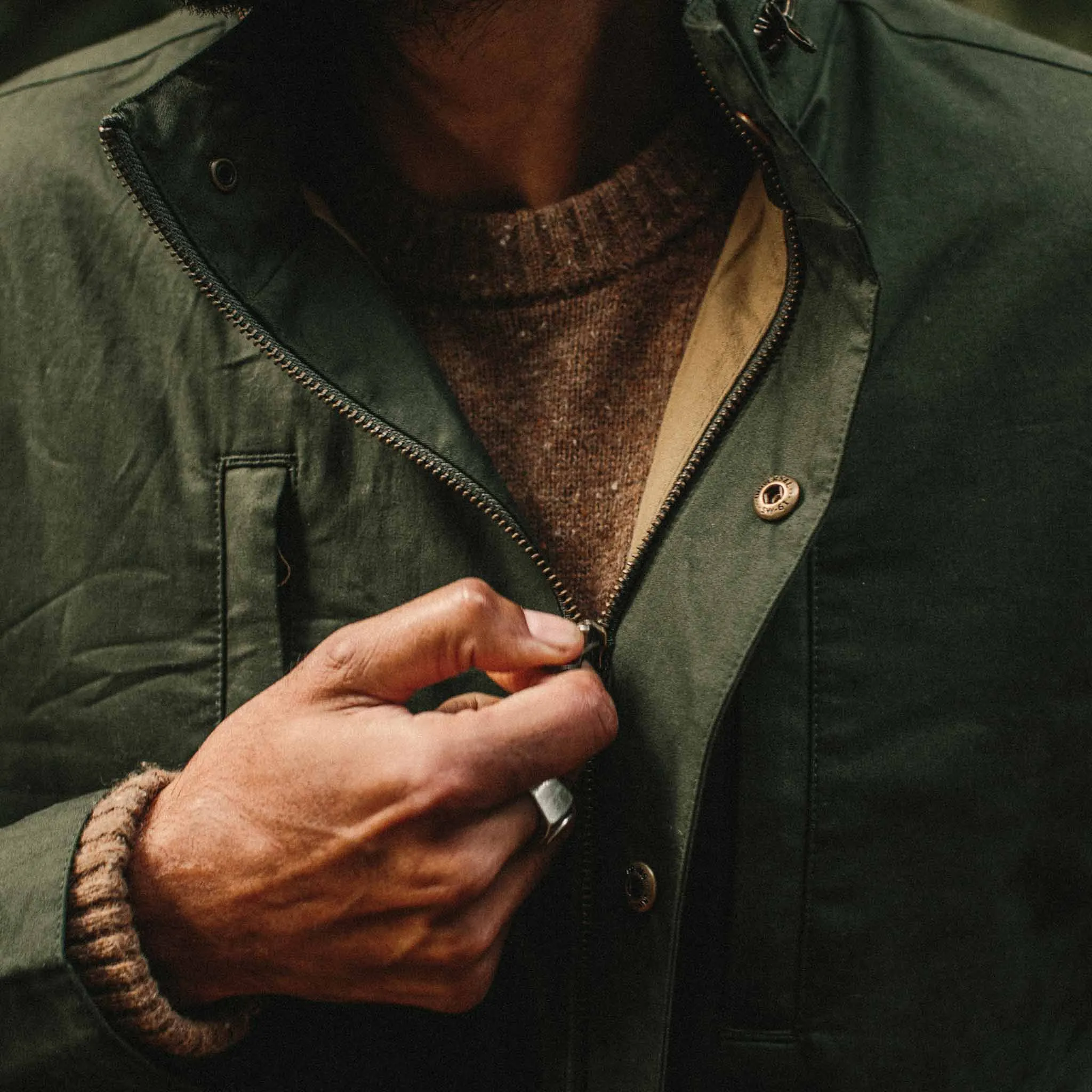 The Harris Jacket in Forest Dry Wax