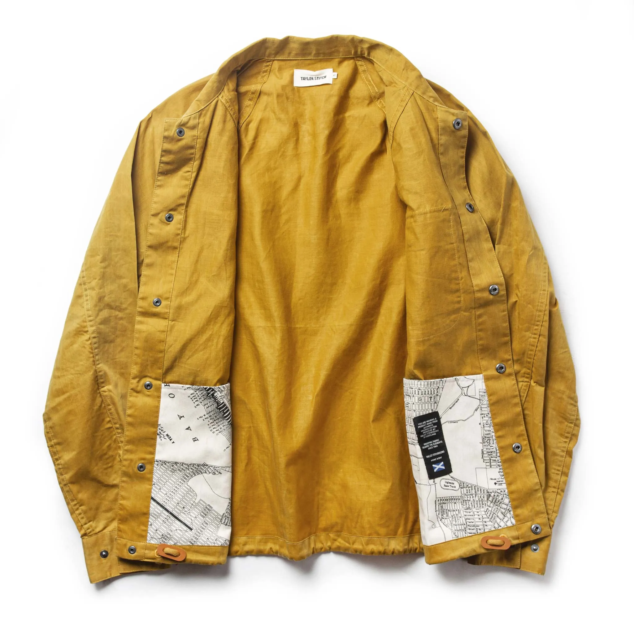 The Lombardi Jacket in Mustard Dry Wax