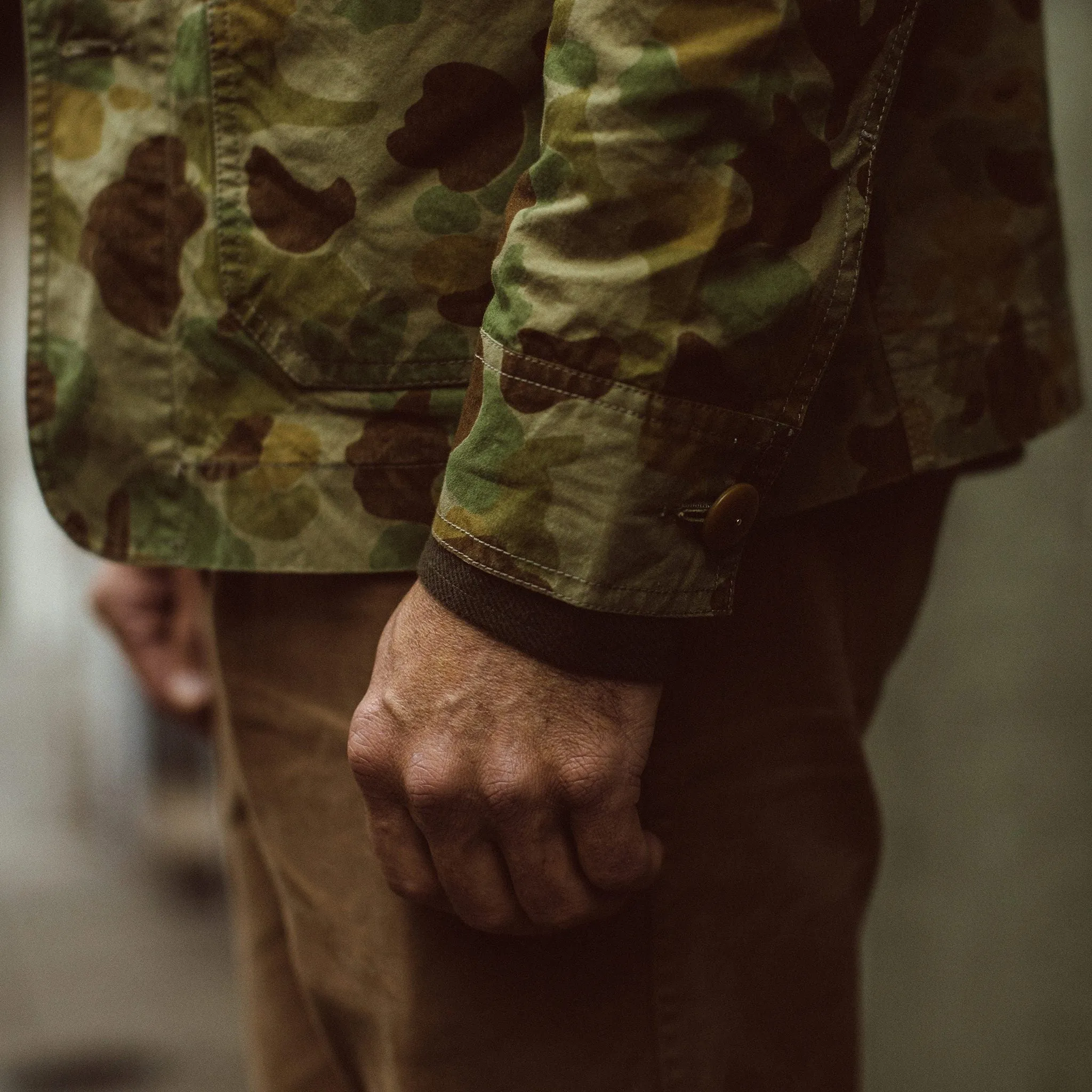 The Ojai Jacket in Arid Camo Dry Wax