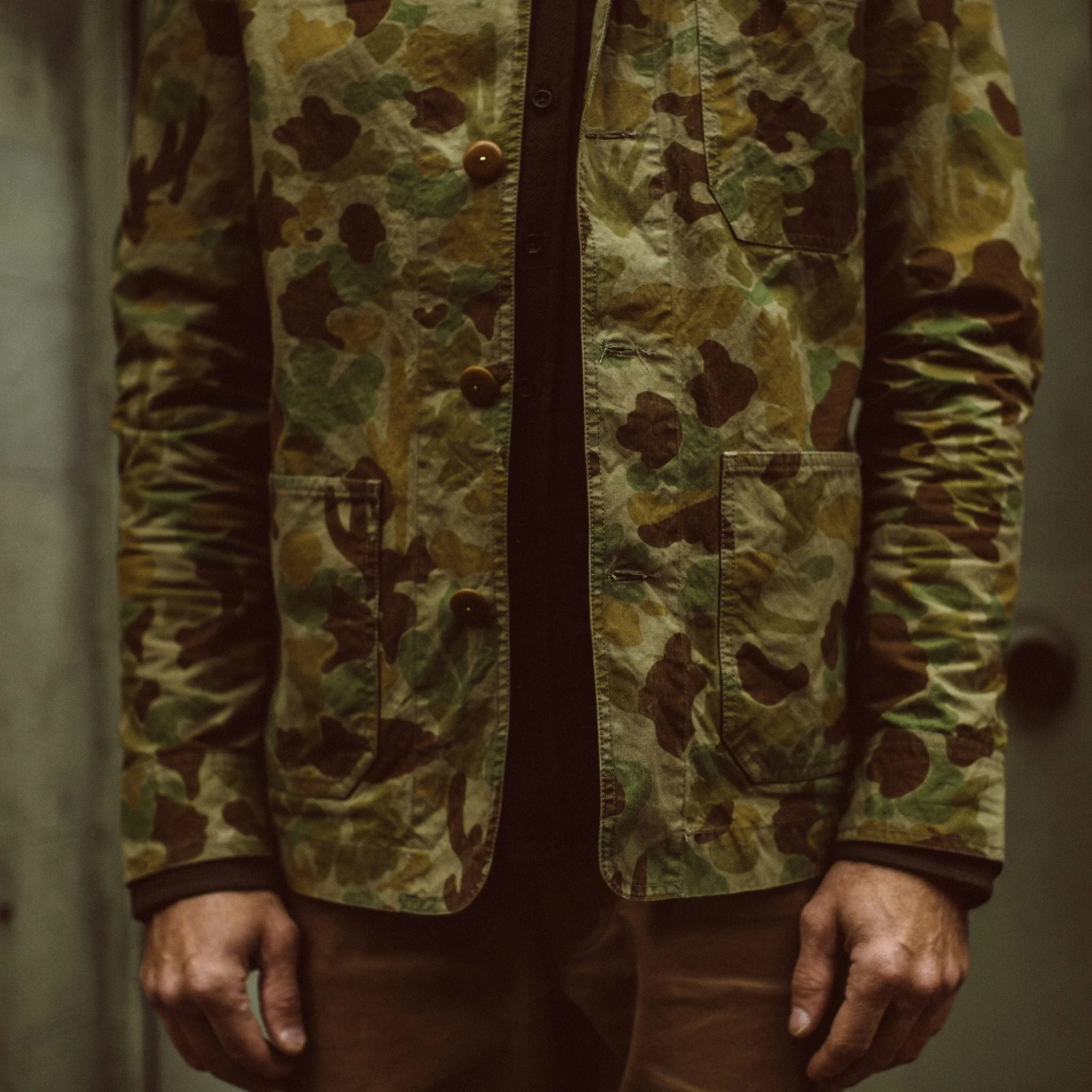 The Ojai Jacket in Arid Camo Dry Wax