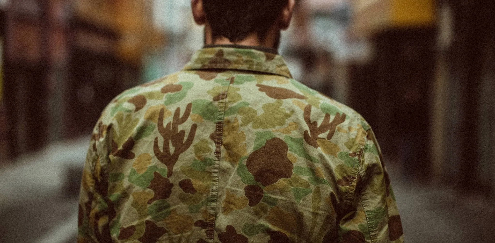 The Ojai Jacket in Arid Camo Dry Wax