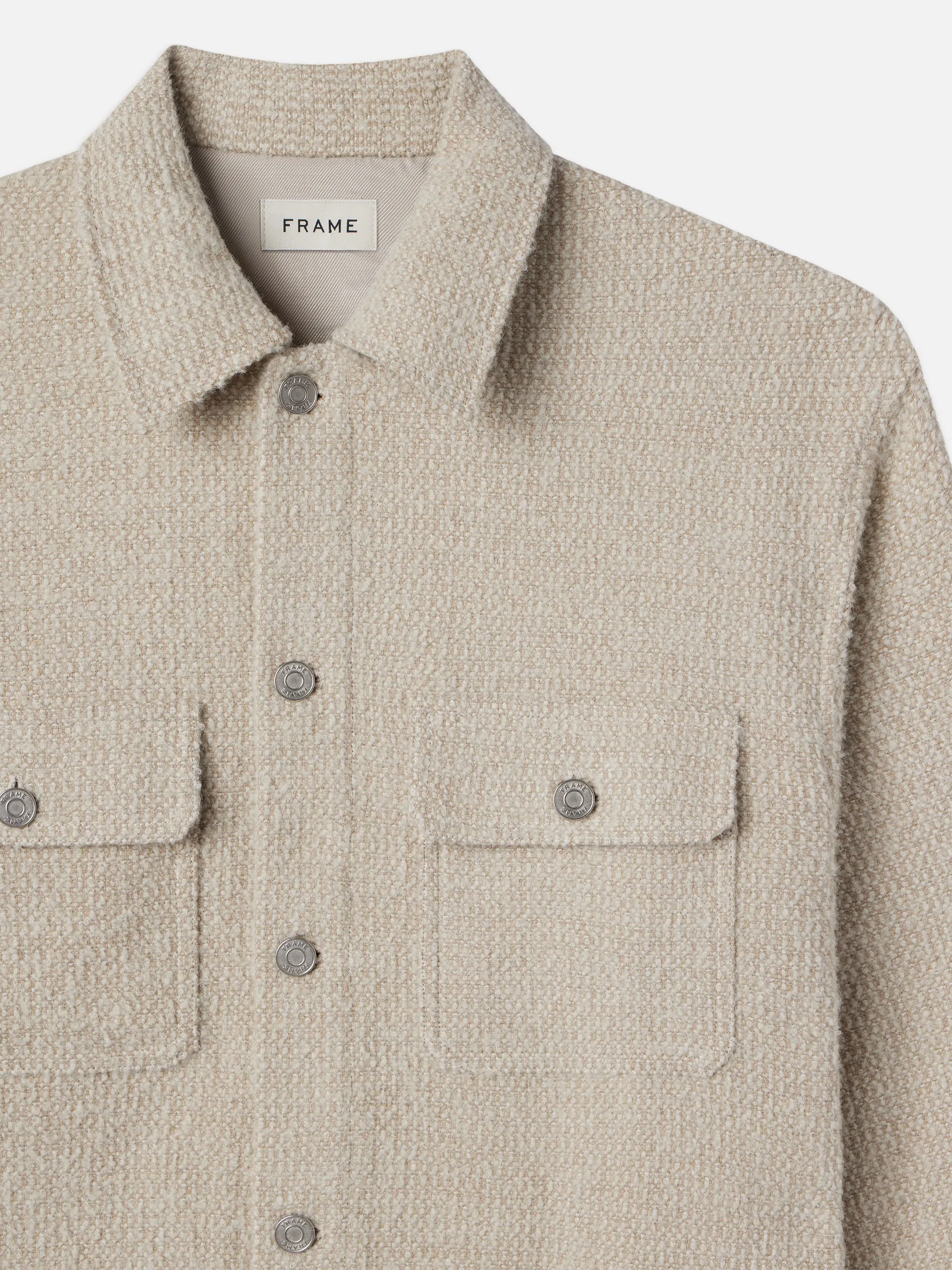 Tweed Overshirt Jacket -- Dove Tweed