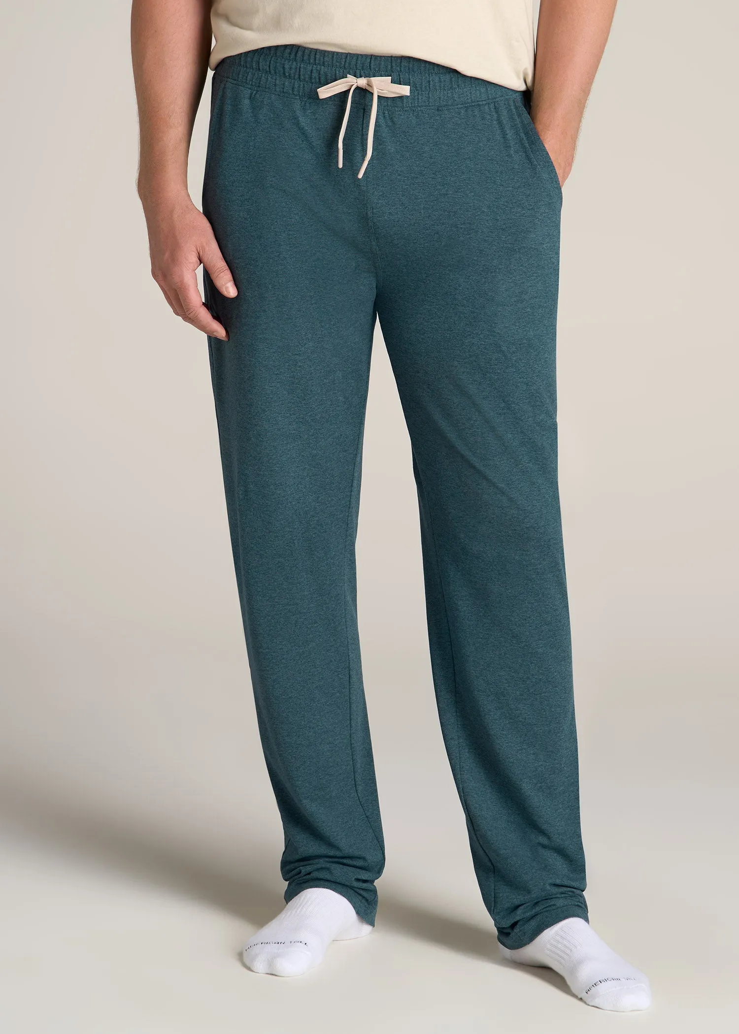 Weekender Stretch Men's Tall Lounge Pant in Dark Teal Mix