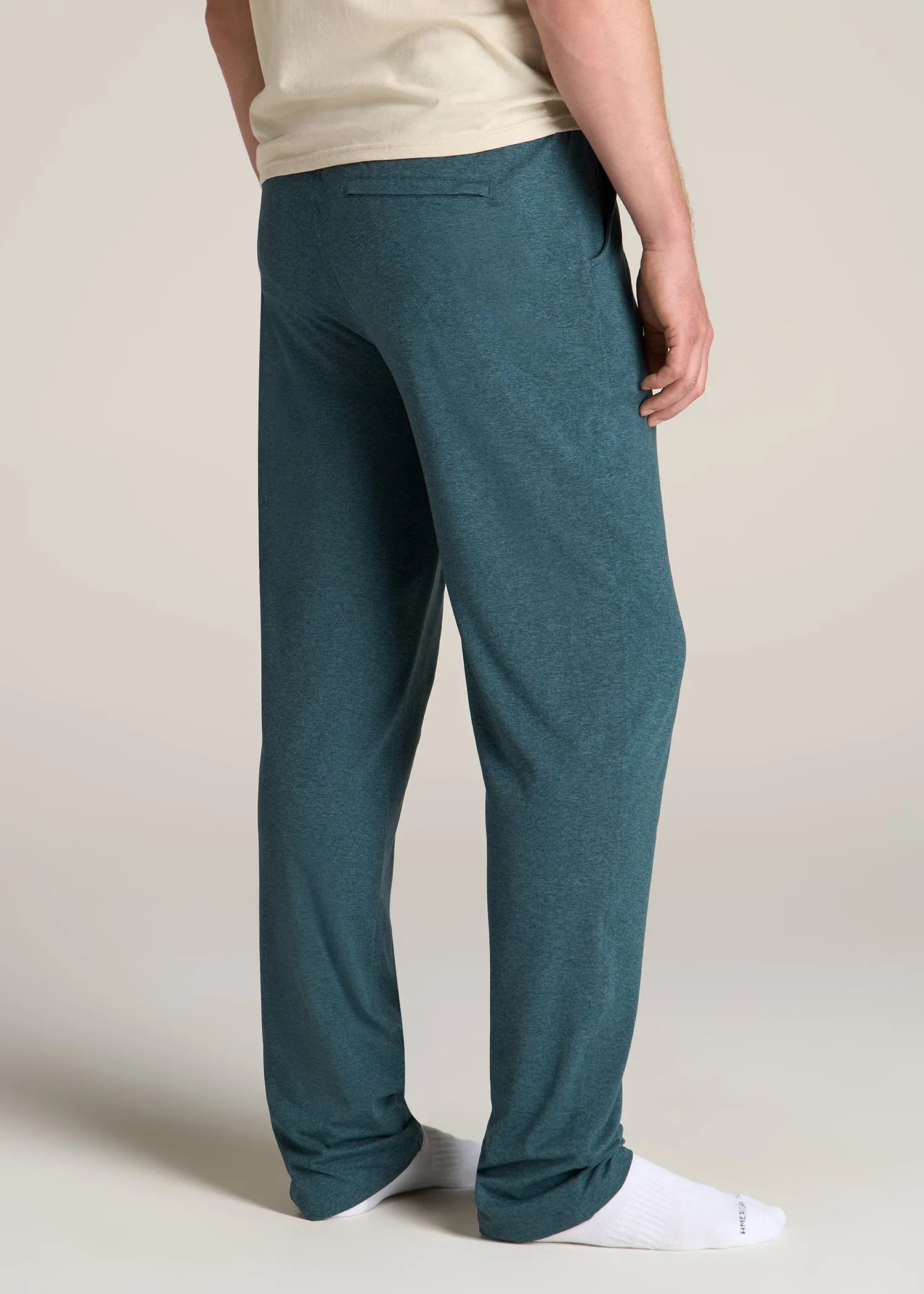 Weekender Stretch Men's Tall Lounge Pant in Dark Teal Mix