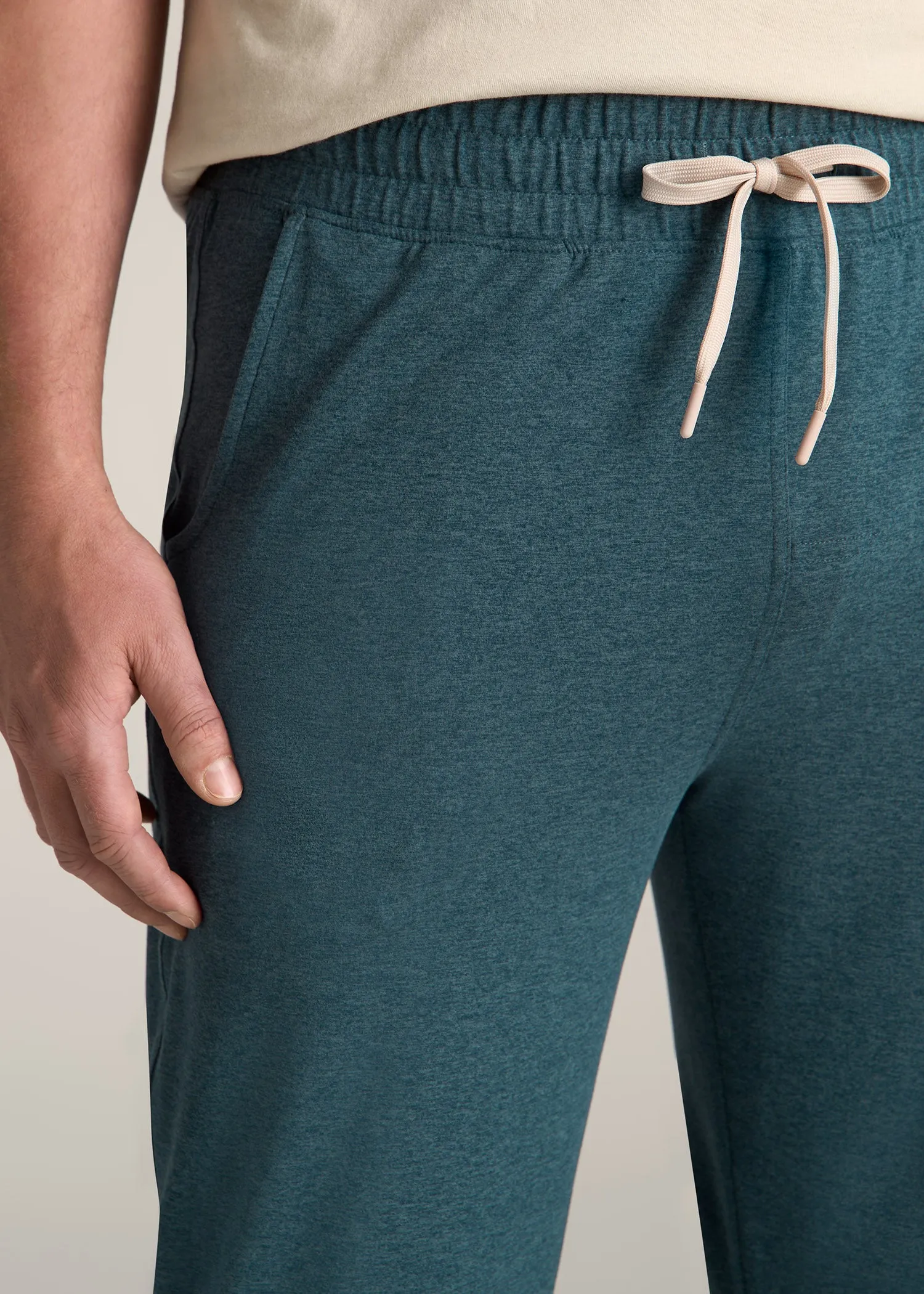 Weekender Stretch Men's Tall Lounge Pant in Dark Teal Mix