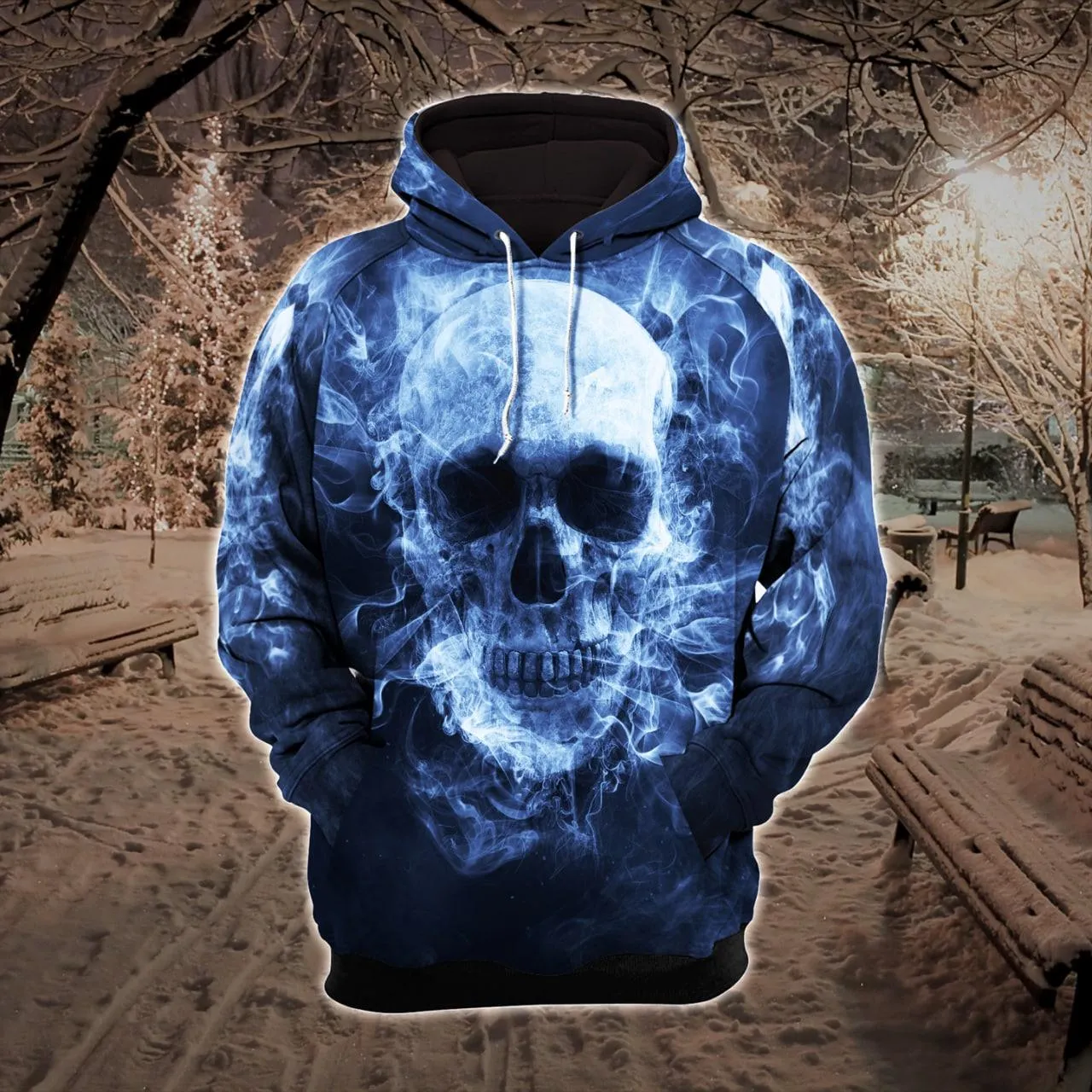 Winter Color Skull Combo Hoodie and Leggings