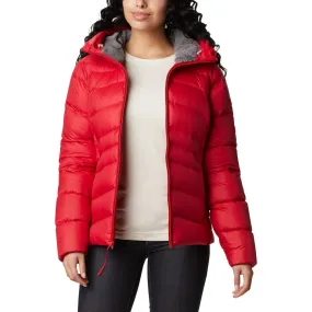 Women Autumn Park Down Hooded Jacket - Red Lily