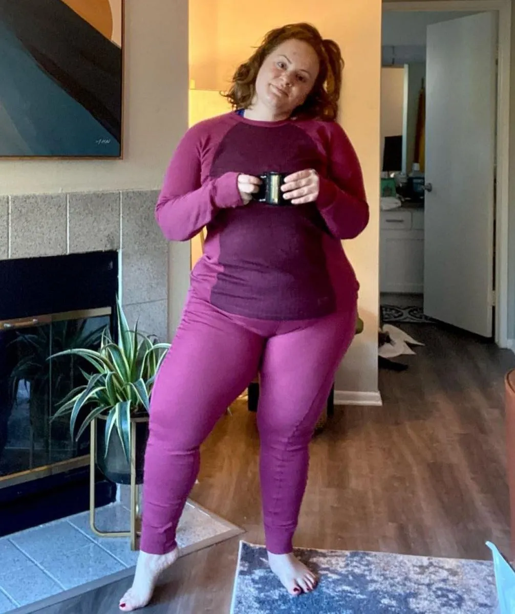 XTM Bulgaria Merino Wool Plus Size Thermal Pants Burgundy Size 6-7XL